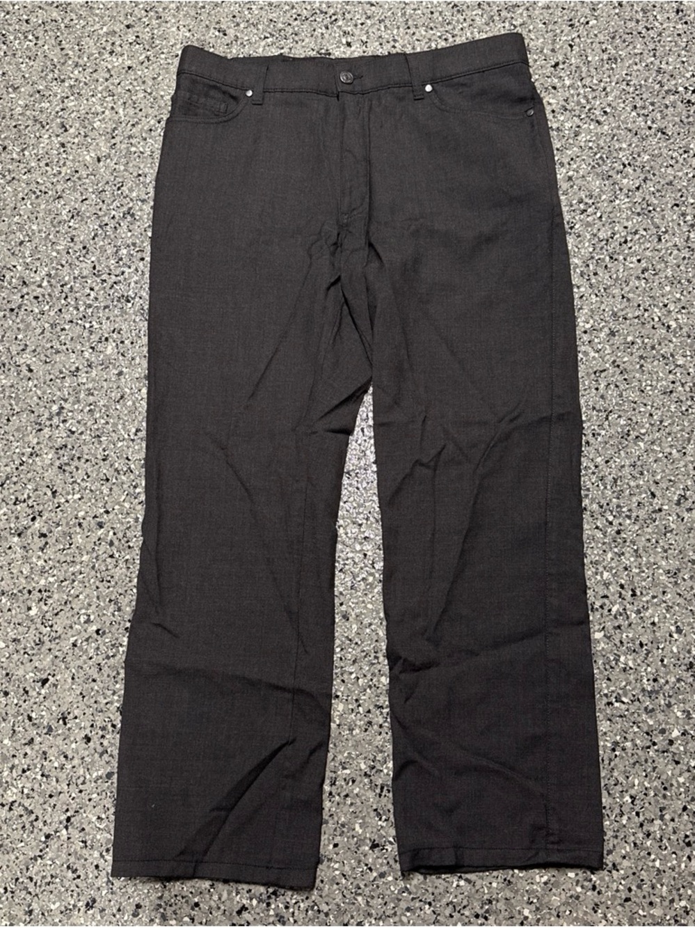 Ermenegildo Zegna Black 99% Wool Dress Pants Trousers US 38